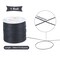 116 Yards 0.5mm Black Waxed Polyester Cord, Waxed String Wax Cord Round Beading String Roll Craft Cord for Waist Beads Bracelet Necklace Jewelry Making Macrame Supplies